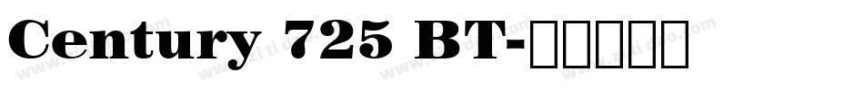 Century 725 BT字体转换